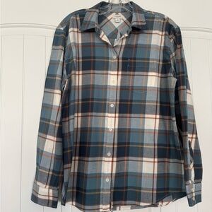 New J. Crew Men's Blue and White Plaid Button Down Shirt